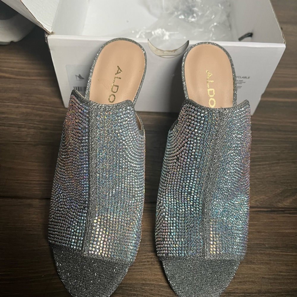 Aldo Eteraria Open toe 4 inch heel 6.5